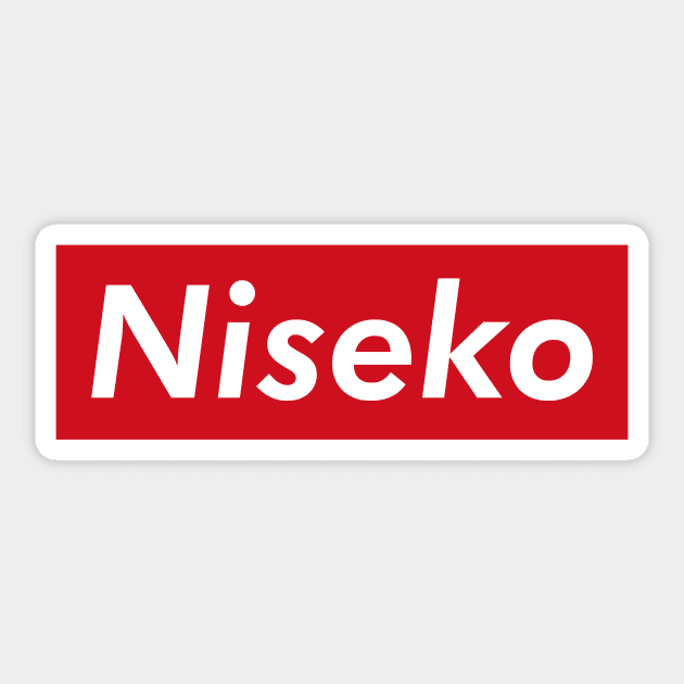 Niseko Ski Resort | Japow, Japan Hokkaido Snowboard Decal Sticker by PawaPotto